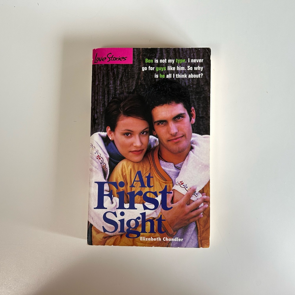 90s YA Love Stories #32 At First Sight Book by Elizabeth Chandler